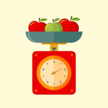 Kitchen scales Stock Illustration