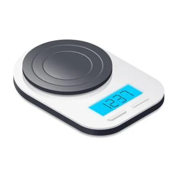 Kitchen scales isometric icon Stock Illustration