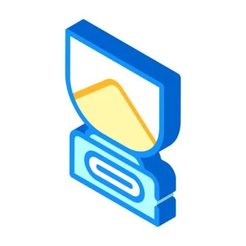 Kitchen scales isometric icon vector symbol illustration Stockillustratie