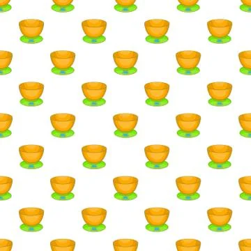 Kitchen scales pattern, cartoon style Stock Illustration