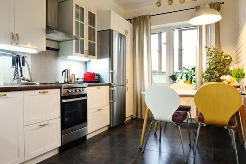 Kitchen in Scandinavian style Foto stock