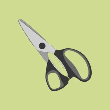 Kitchen scissors shears Stock Illustration