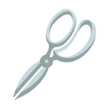 Kitchen scissors utensil hand draw style Stock Illustration
