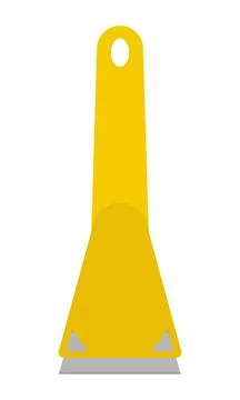 Kitchen scraper with a blade for cleaning dirt. Stock Illustration