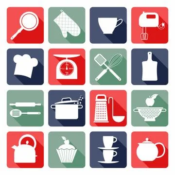 Kitchen seamless pattern Stock Illustration