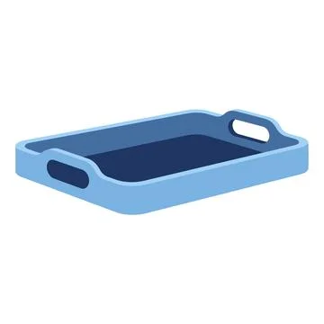 Kitchen Serving Tray Illustration Minimal Food and Dining Tray Stock Illustration