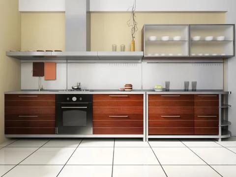 Kitchen set Stock Illustration
