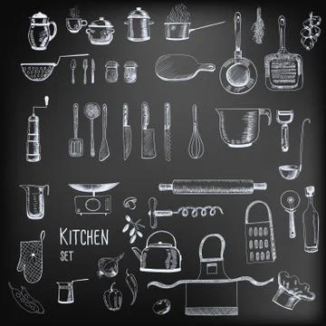 Kitchen set Stock Illustration