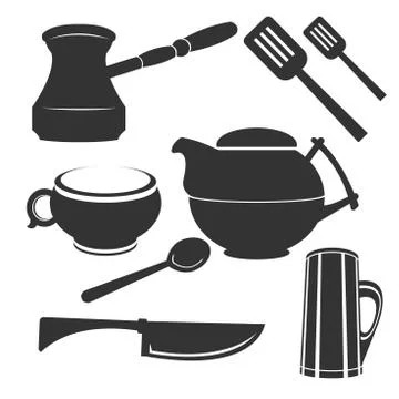 Kitchen set Illustrazione stock