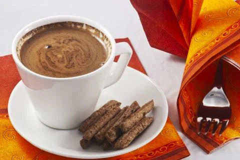 Kitchen setting with coffee Stock Photos