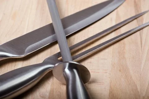 Kitchen sharp tools Stock Photos