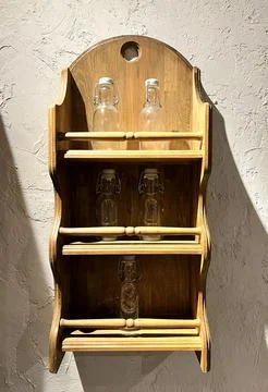 The kitchen shelf Stock Photos