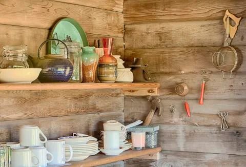 Kitchen Shelves Stock Photos