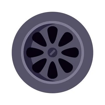 Kitchen sink drain plug or bath drain cover Stock Illustration