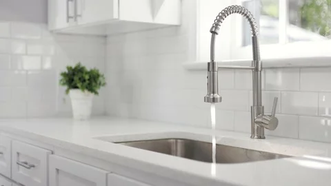Kitchen Sink Faucet 스톡 동영상 214464981