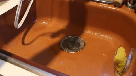 Kitchen Sink Female Hands Clean with Sprayer (53) Stock Footage 24789580