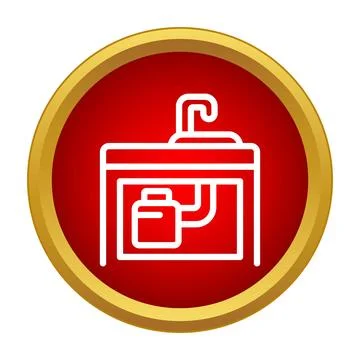 Kitchen sink with garbage disposal unit icon Stock Illustration