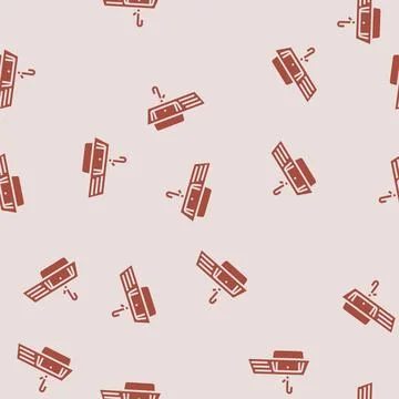 Kitchen sink glyph seamless pattern Stock Illustration