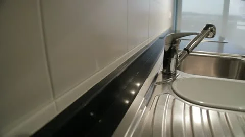 Kitchen Sink Slide Travel Stock Footage 10917639