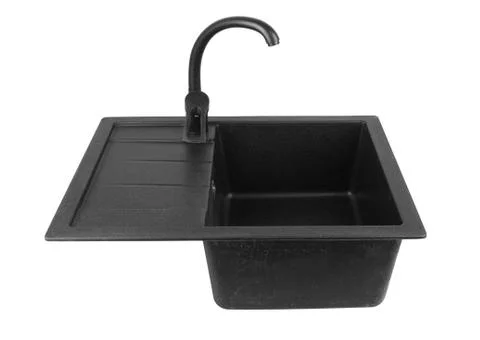 Kitchen sink with tap Foto stock