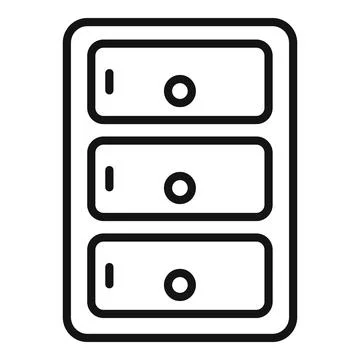 Kitchen sink with three sections Illustrazione stock