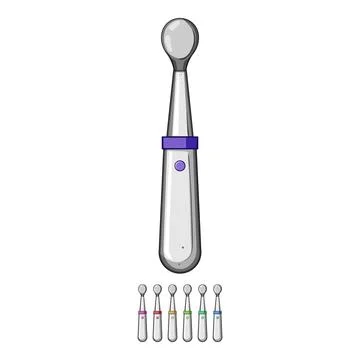 Kitchen smart spoon cartoon vector graphic Stock Illustration
