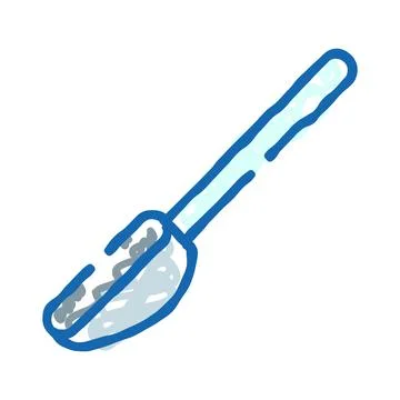 Kitchen spatula for cooking baking food preparation Stock Illustration