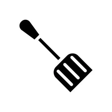Kitchen spatula icon. Concept of cooking, baking, and food preparation. Stock Illustration