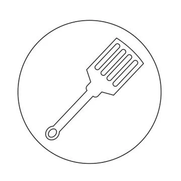 Kitchen spatula icon Stock Illustration