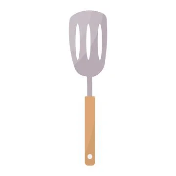 Kitchen spatula with slits chef element icon Illustrazione stock