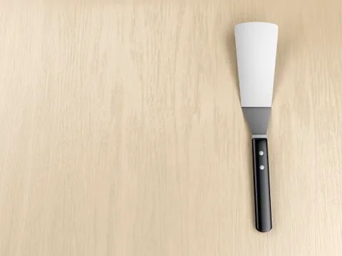 Kitchen spatula on the table Stock Illustration