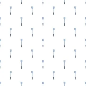 Kitchen spatula tools repeating pattern on white background Stock Illustration
