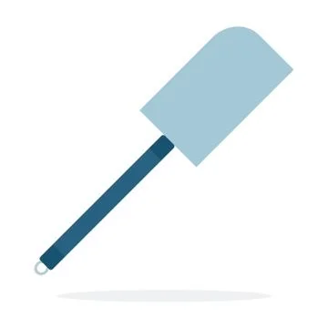 Kitchen spatula vector flat material design isolated object on white background. Stock Illustration