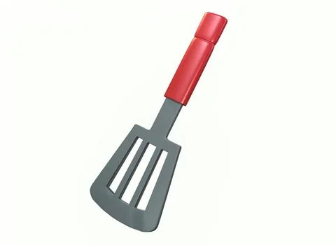 Kitchen spatula on a white background 3d rendering イラスト素材