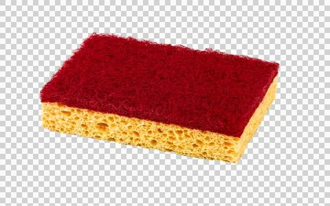 A kitchen sponge isolated on the white background Stock Photos