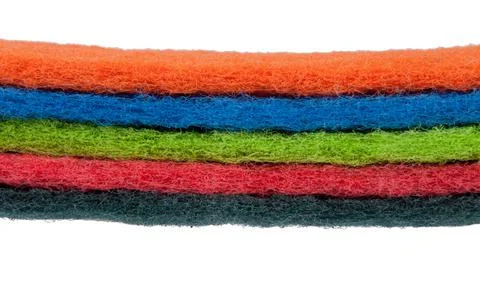 Kitchen sponge scraper household isolated on the white Stock Photos