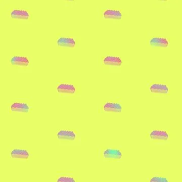 Kitchen sponges pattern in vibrant gradient holographic neon colors. Concept art 스톡 사진