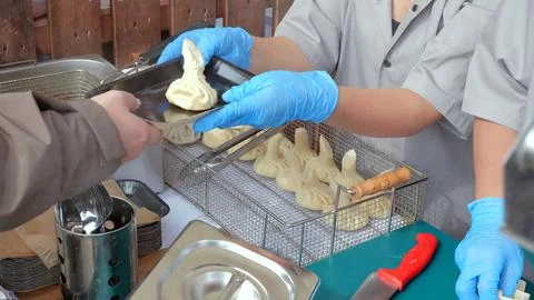 Kitchen station with precise cooking and presentation, Food vendor station Photos
