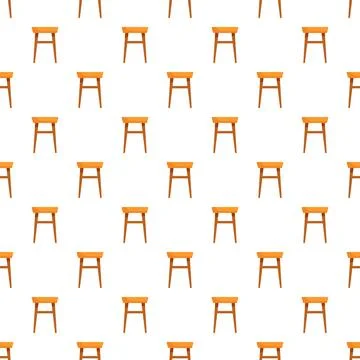Kitchen stool seamless pattern vector illustration イラスト素材