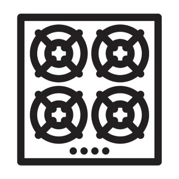 Kitchen Stove Illustrazione stock