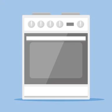 Kitchen stove vector illustration isolated Stock Illustration