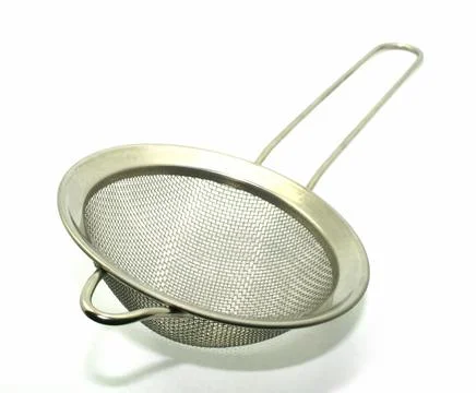 Kitchen strainer isolated on white background Stock Photos