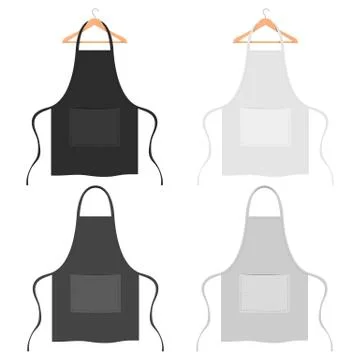 Kitchen stylish apron vector design illustration isolated on white background Stock Illustration
