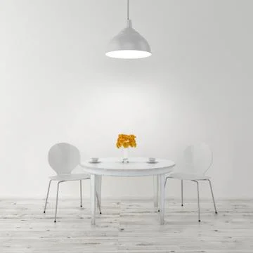 Kitchen table and chairs Illustrazione stock