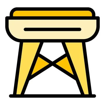 Kitchen table icon vector flat Stock Illustration