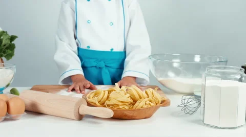 Kitchen table. Panning Stock Footage