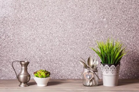 Kitchen table top Stock Photos