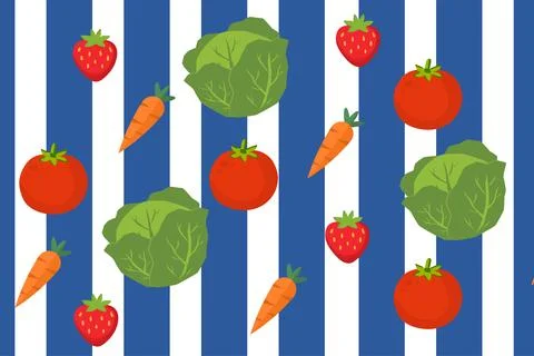 Kitchen Tablecloth Background Stock Illustration