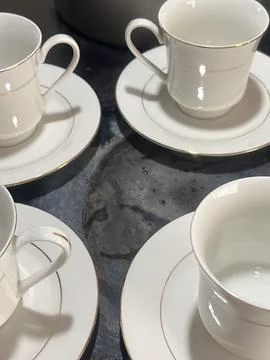 Kitchen Tea cups Foto stock