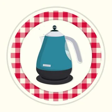 Kitchen teapot 스톡 일러스트